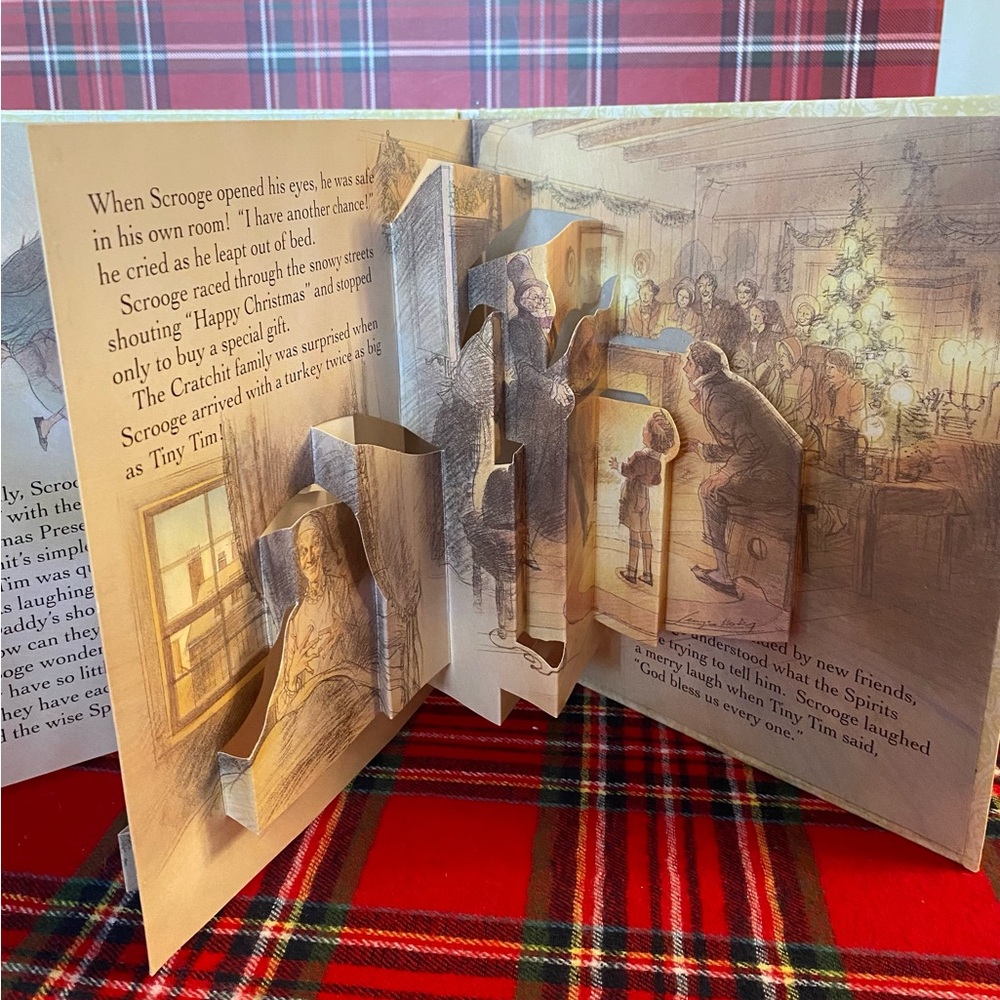 📖1993 A Christmas Carol Pop-Up Book - Picture 6 of 11